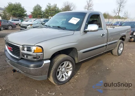 2002 GMC Sierra 1500 Sl из США, поврежденный, VIN 1GTEK14T22E213127